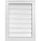 Ekena Millwork Vertical Surface Mount PVC Gable Vent: Functional, w/ 2"W x 2"P Brickmould Sill Frame, 18"W x 24"H GVPVE18X2403SF - alternate 1